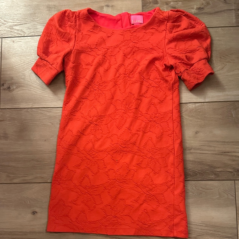 Lilly Pulitzer Vibrant Orange Kids Dress